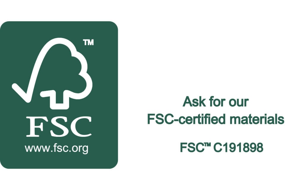 FSC C191898 LOGO landscape Green White